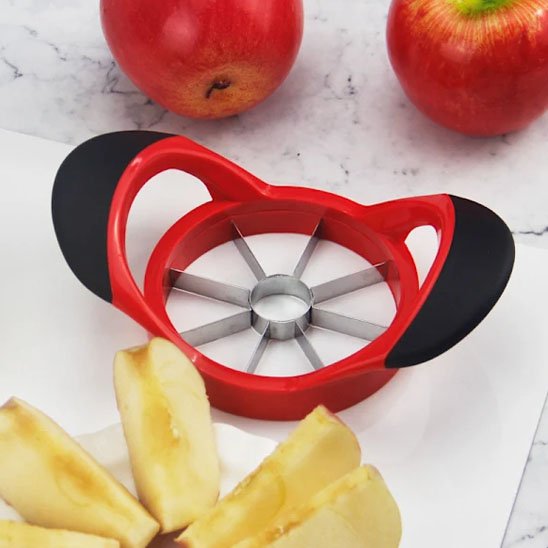 Coupe pomme avec quartiers de pomme
