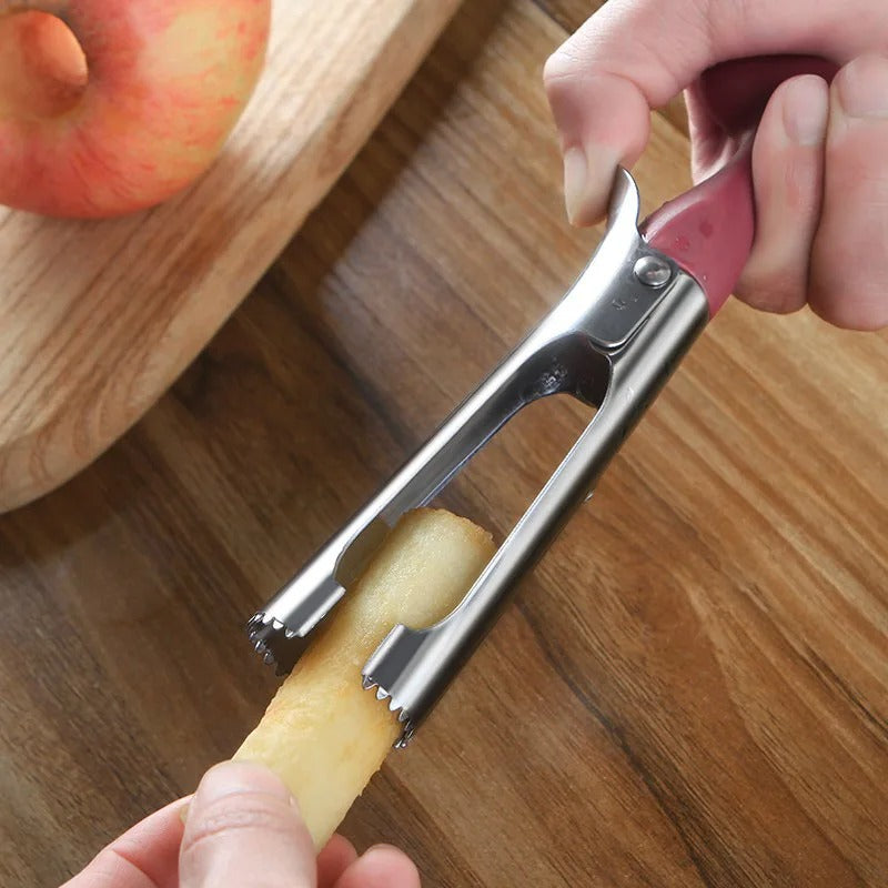 Main retire trognon du vide pomme