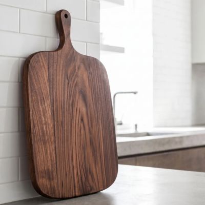Planche en bois à découper variante ton foncé