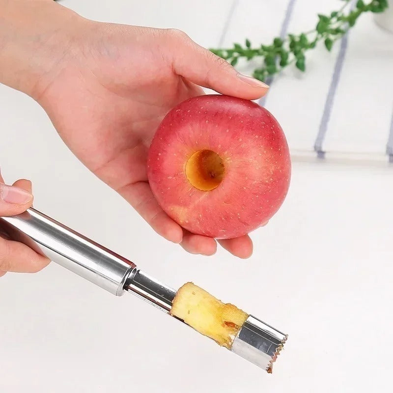 Vide pomme en inox retire coeur de pomme rouge