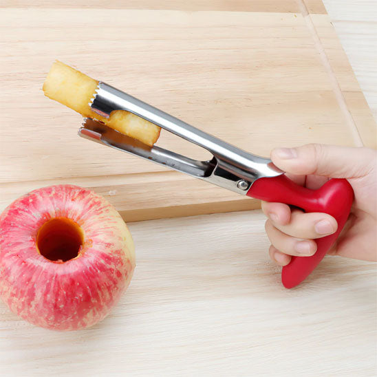 vide pomme retire coeur de pomme