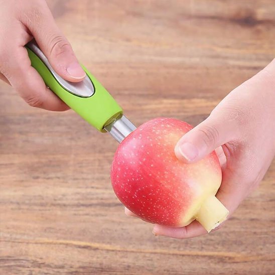Vide pommes pousse le trognon de pomme